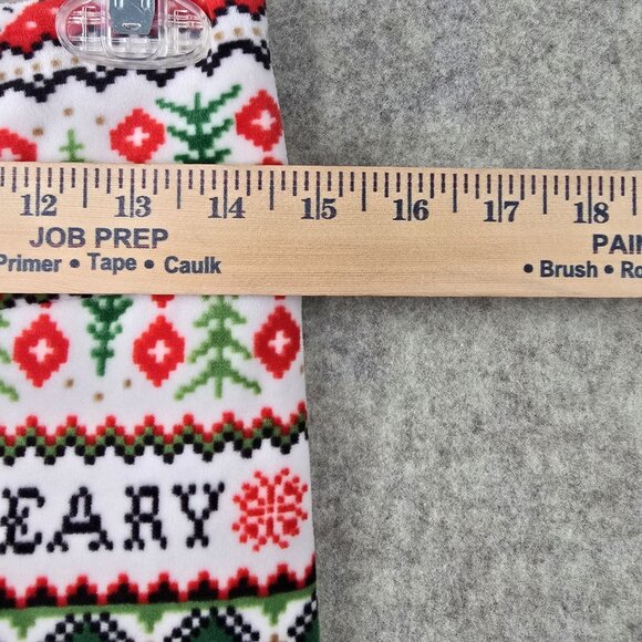 No Boundaries Christmas Leggings L/G Red Green White Festive Polyester Spandex - Picture 6 of 7